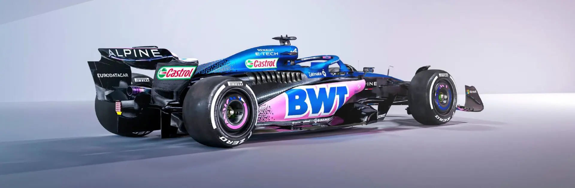 Alpine F1 Wagen 2023 Achterkant